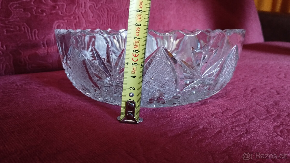 Mísa křišťálová broušená - 7
