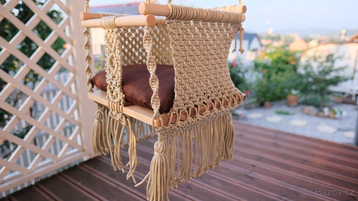 Dětská houpačka makrame - 7