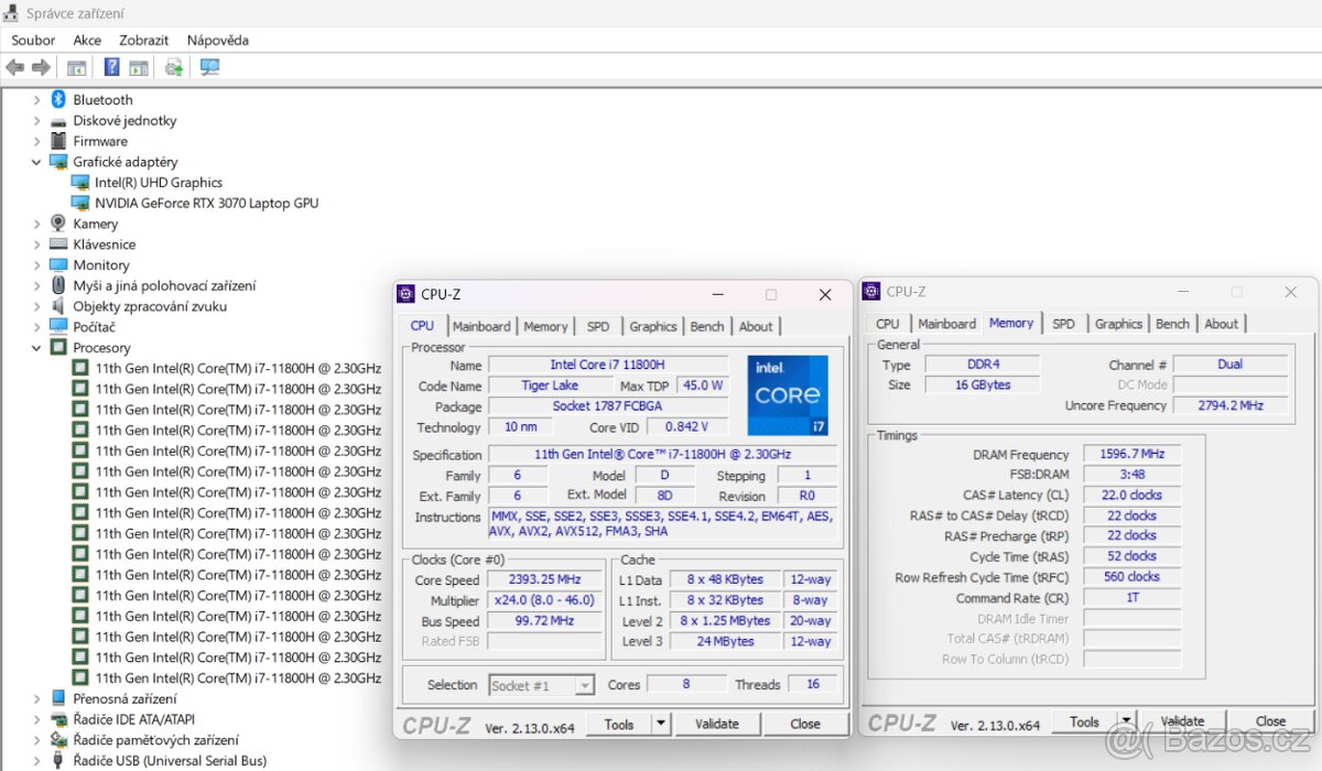 Herní notebook MSI KATANA (i7-11800H|RTX 3070 GDDR6|ZÁRUKA) - 7