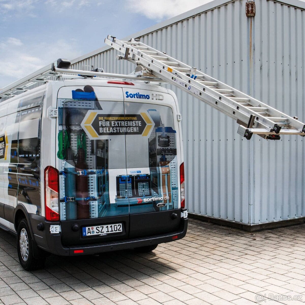 Sortimo-Střešní nosič dodávka s výsuvem žebříku - 7