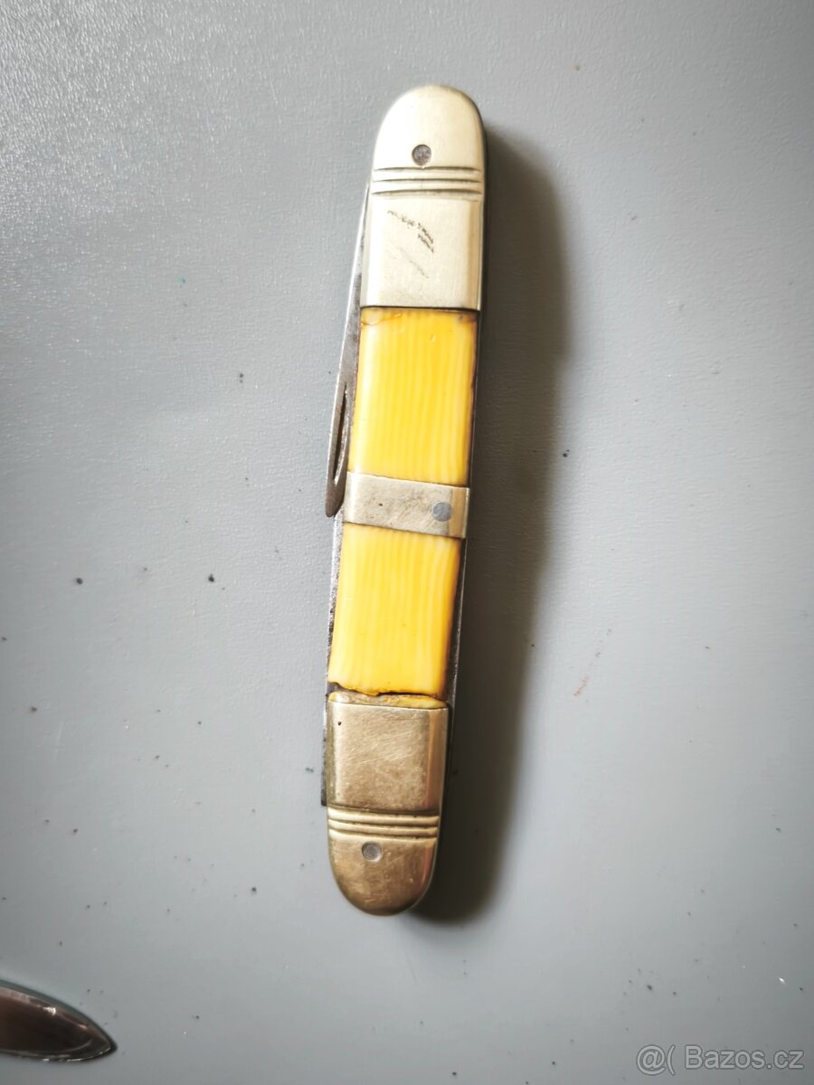 Staré kapesní nože,lžíce. - 7