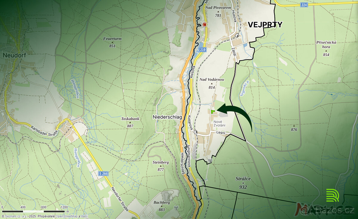 Prodej stavebního pozemku KÚ Vejprty LV272 - 7