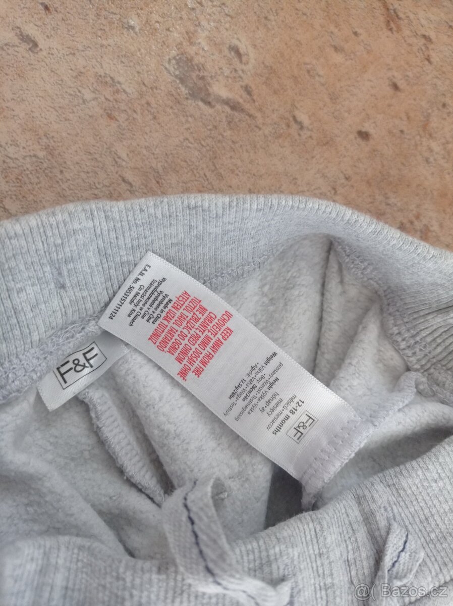 Dětské chlapecké tepláky vel. 86 12-18 měs. - 7