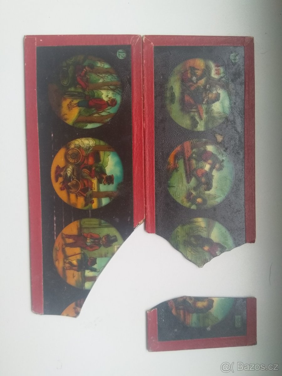 Sklíčka do magické lucerny staré (historické) - 7