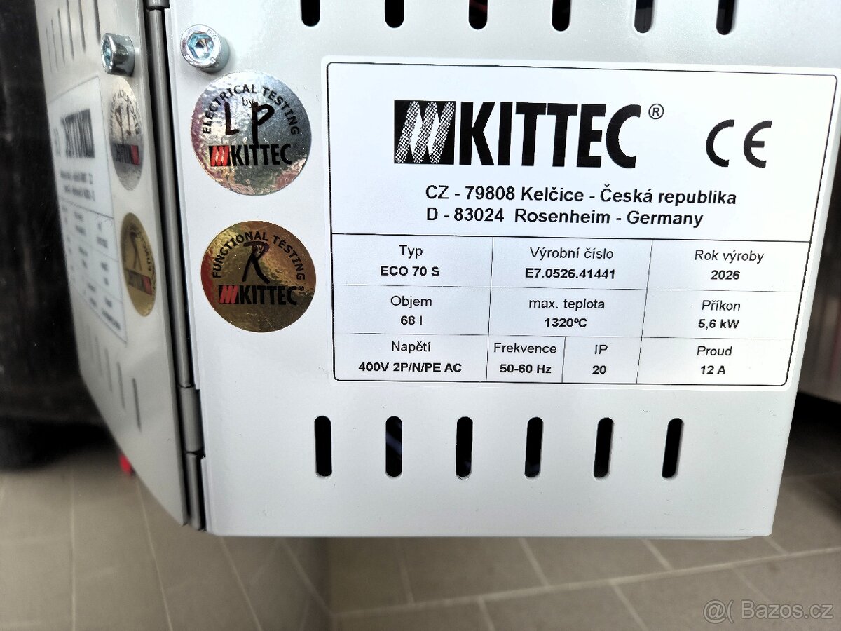 Elektrická vypalovací pec KITTEC ECO 70 S - 7