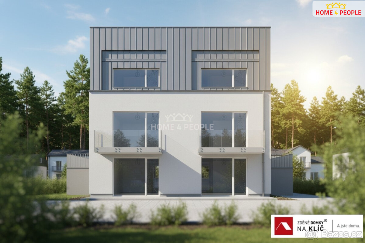 Novostavba bytu 3+kk v centu Luhačovic o výměře 87,75 m2 s l - 7