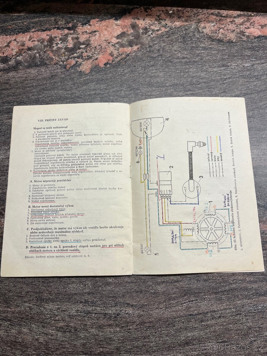 Moped Jawa Babetta typ 210 návod na obsluhu - 7