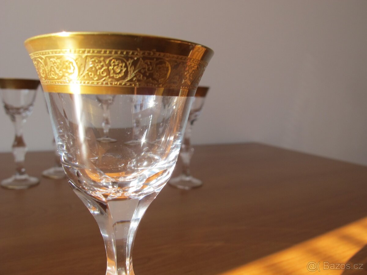 Prodám pozlacené skleničky - 7