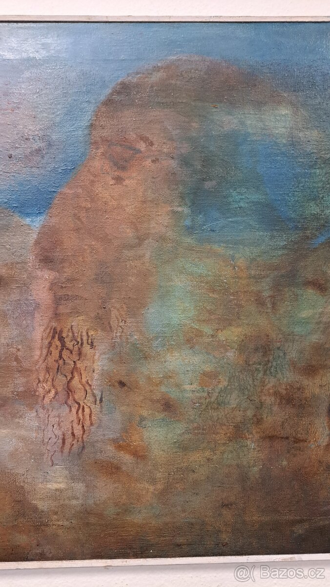 Velký obraz - Milan Klimeš 1972 - olej plátno 6789 - 7