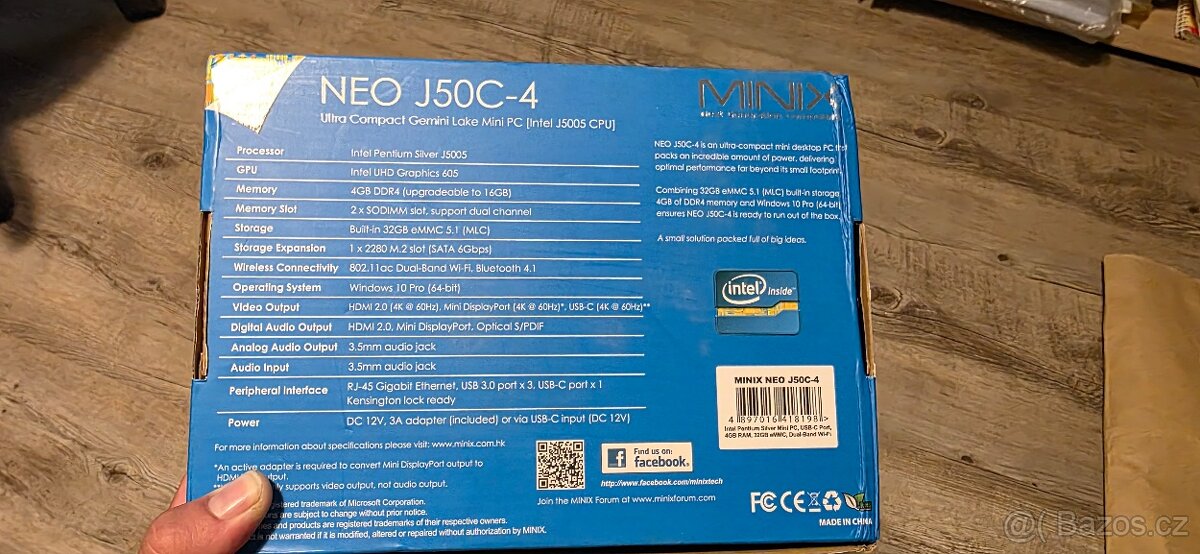 Minix J50-C 8GB ram, win 10pro - 7