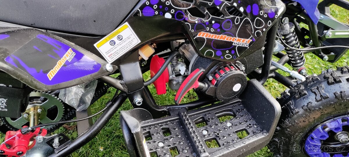 Nová dětská čtyřkolka R E-start modrá - 7