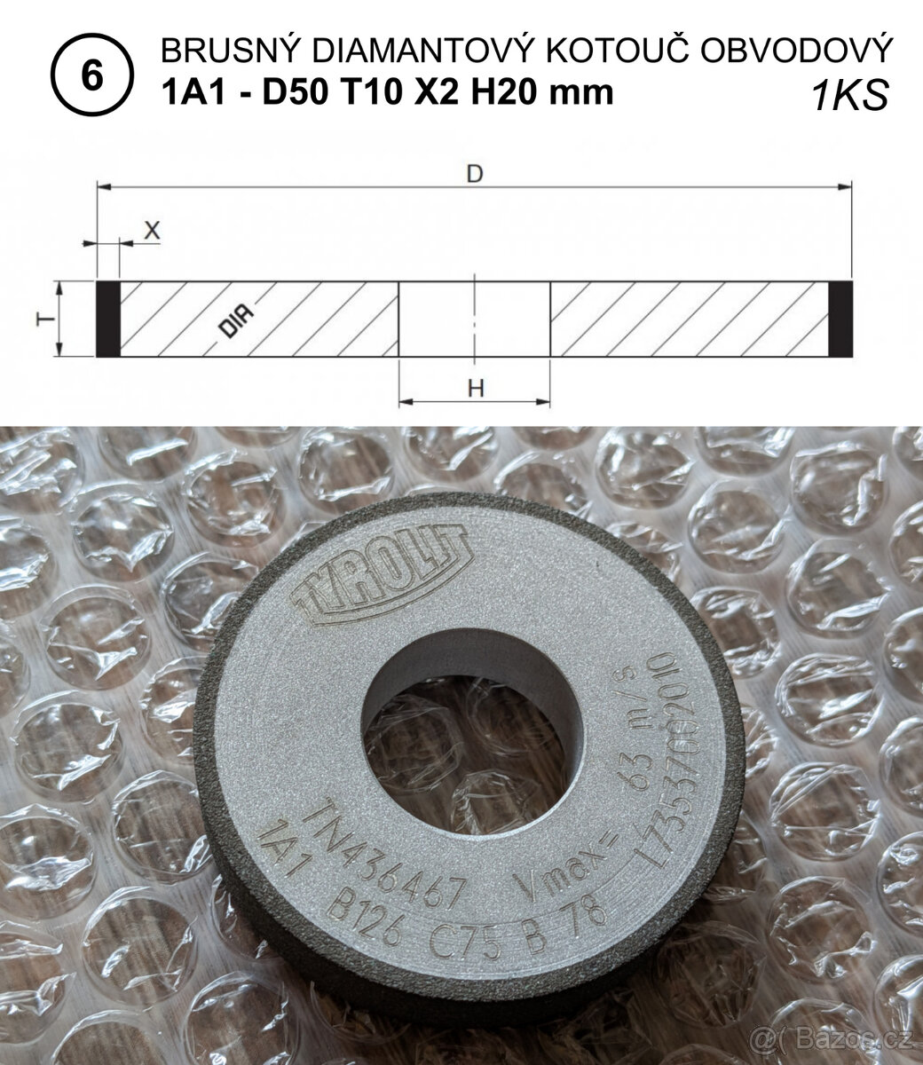 Brusné a řezací diamantové kotouče - 7