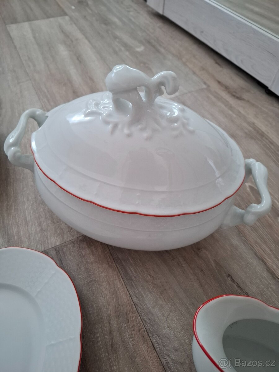 Porcelánová servírovací sada Czechoslovakia 5ks - 7