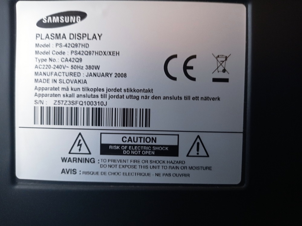 Plazma TV Samsung PS42Q97HD - 7