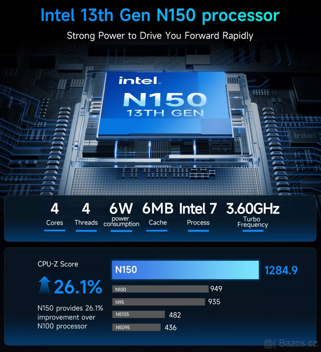 Mini PC BMAX B4 Ultra, Intel N150, 16GB RAM, 512GB - 7