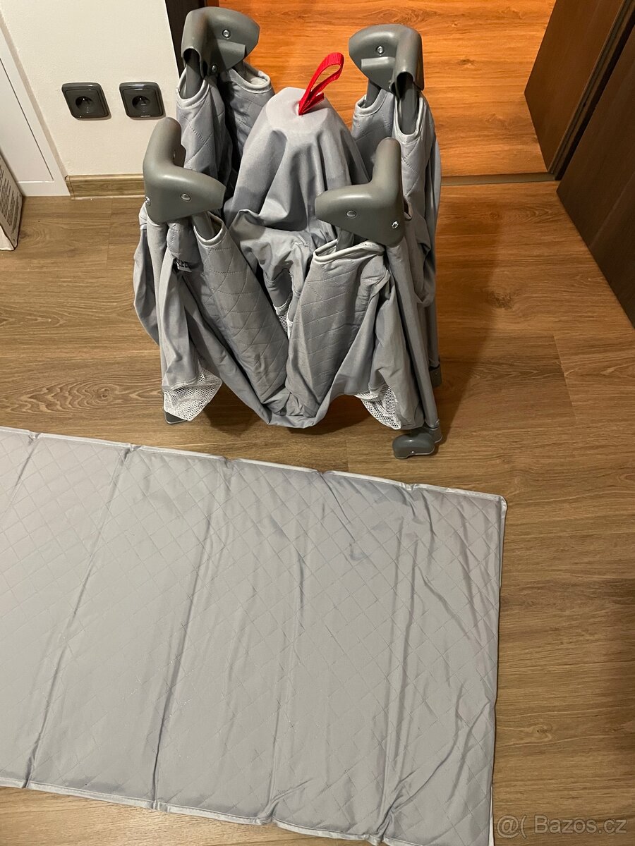 ZOPA Postýlka skládací Lely Silver Grey - 7