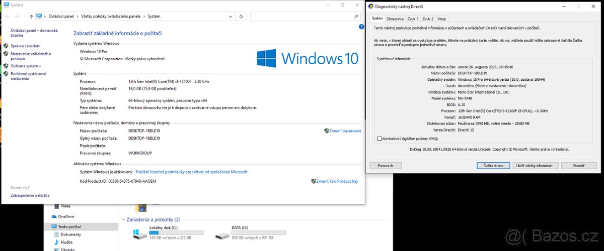 Budget Gaming PC, i3-12100F GTX1660 Ti 6GB + záruka, upgrade - 7