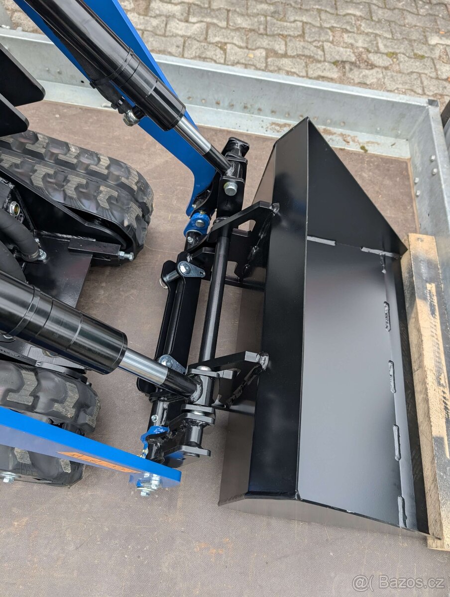 Pásový mini nakladač Scheppach MKL730 lopata+ paletové vidle - 7