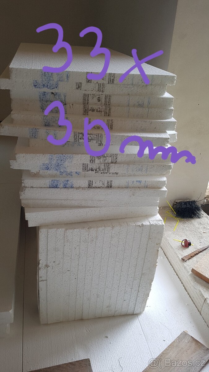 polystyren fasádní, zbytky ze stavby - 7