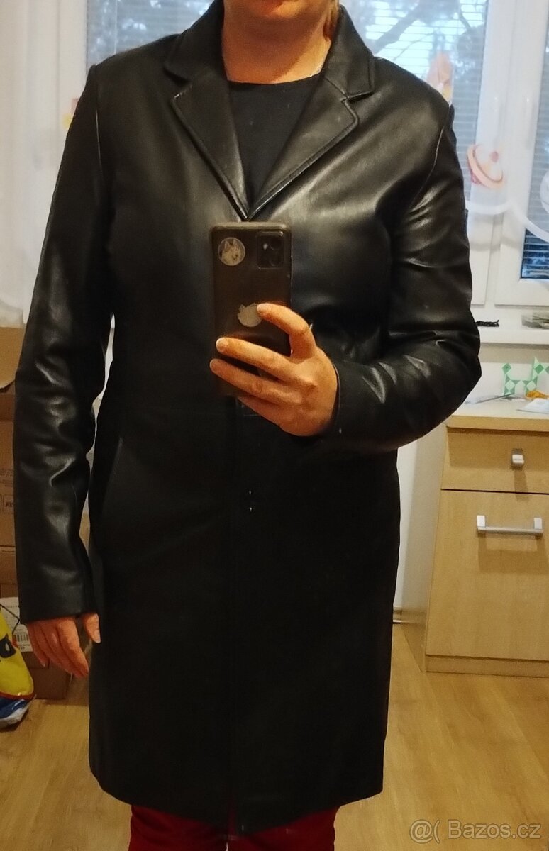 Kožený kabát Kara - 7