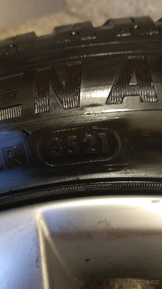 Alu kola 5x112 r16 obutí pěkně zimní pneumatiky 205x55 r16 - 7