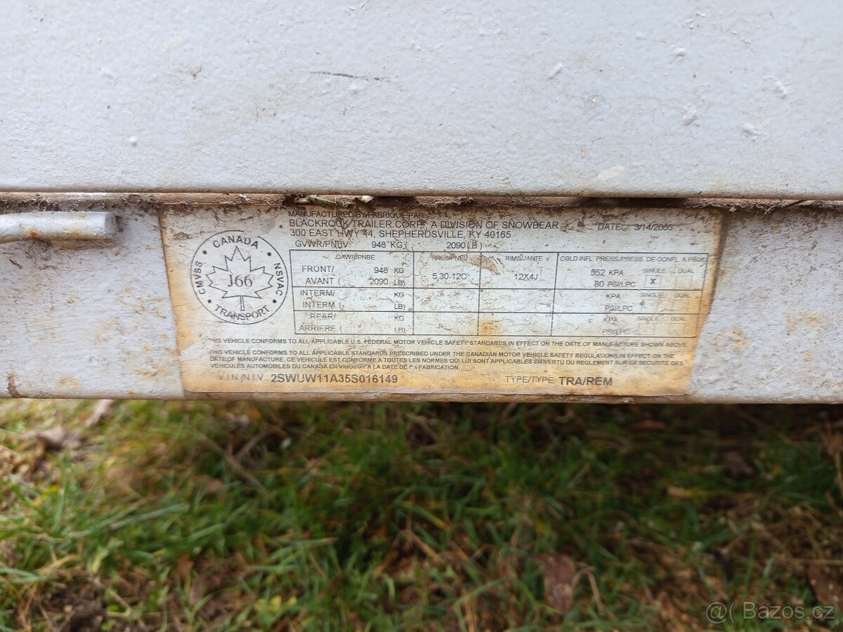 BlackRock SNOWBEAR TRAILER ♛ přívěsný vlek, přepravník,... - 7