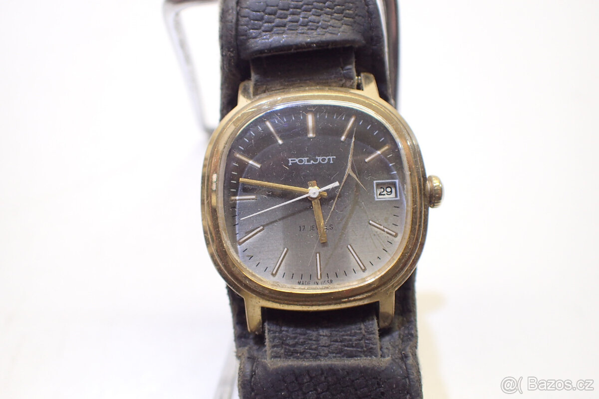 Hodinky Poljot - silně zlacené - 7