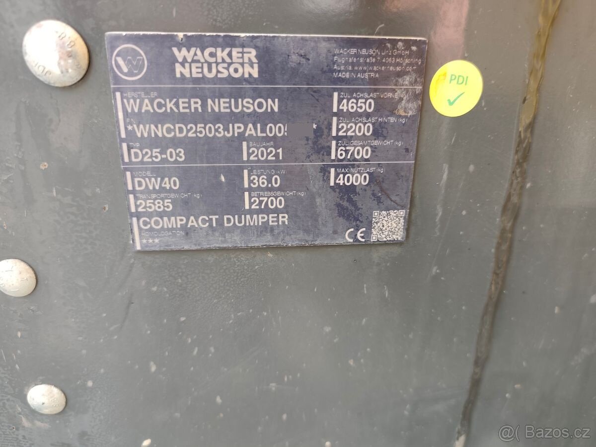 Dempr Wacker Neuson DW 40 - 7