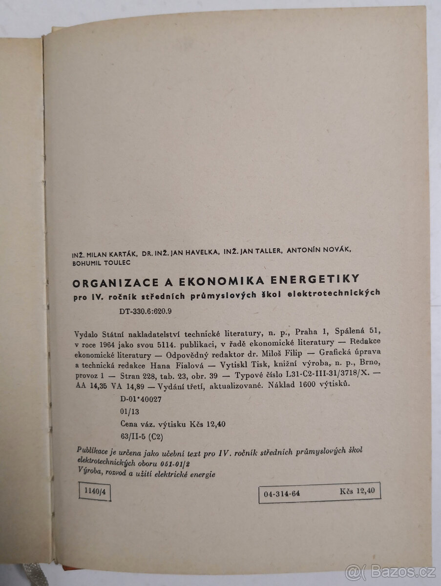 Organizace a ekonomika energetiky pro 4. ročník středních pr - 7