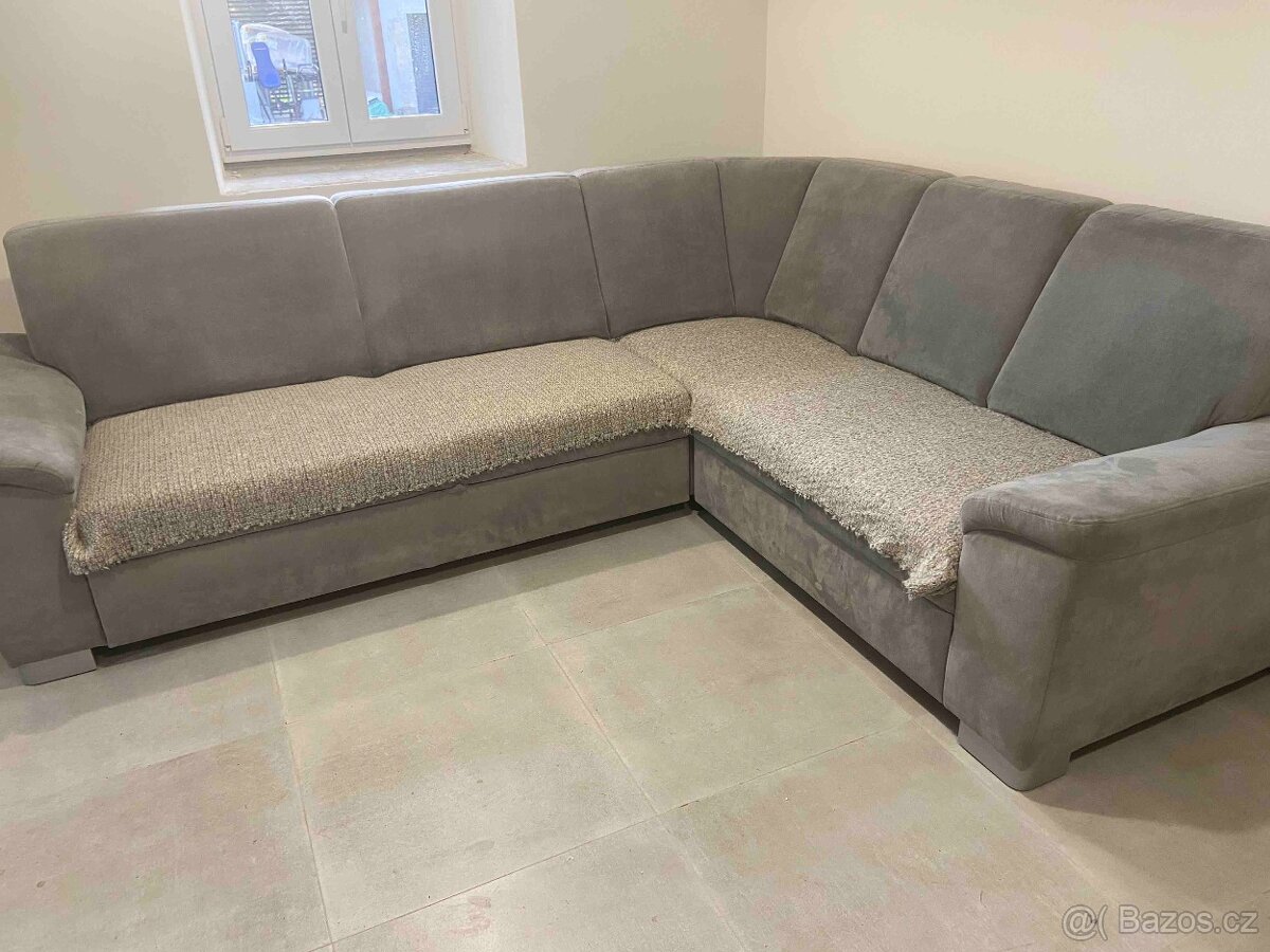 Sedací souprava šedá - pravý roh - 7