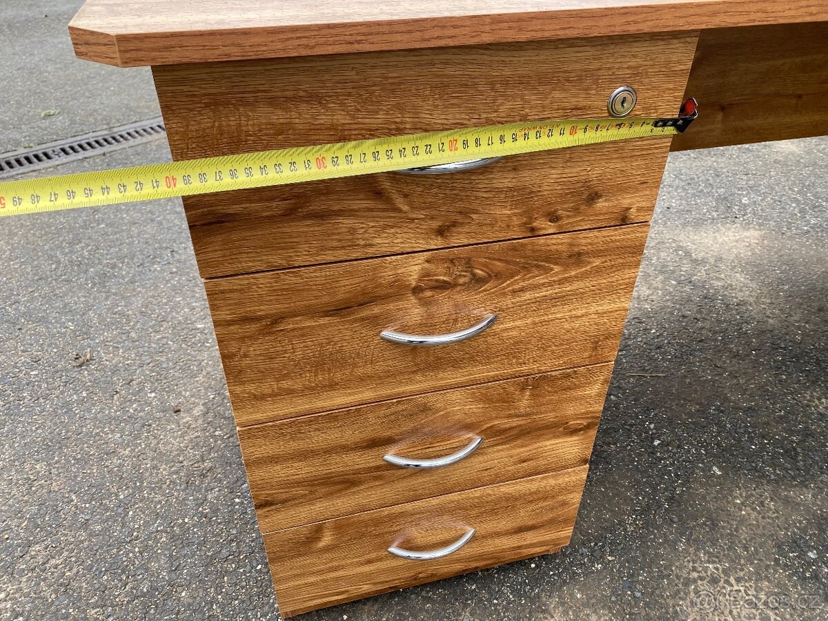 Kancelářský stůl, pěkný, včetně šuplíků; více kusů i dekorů - 7