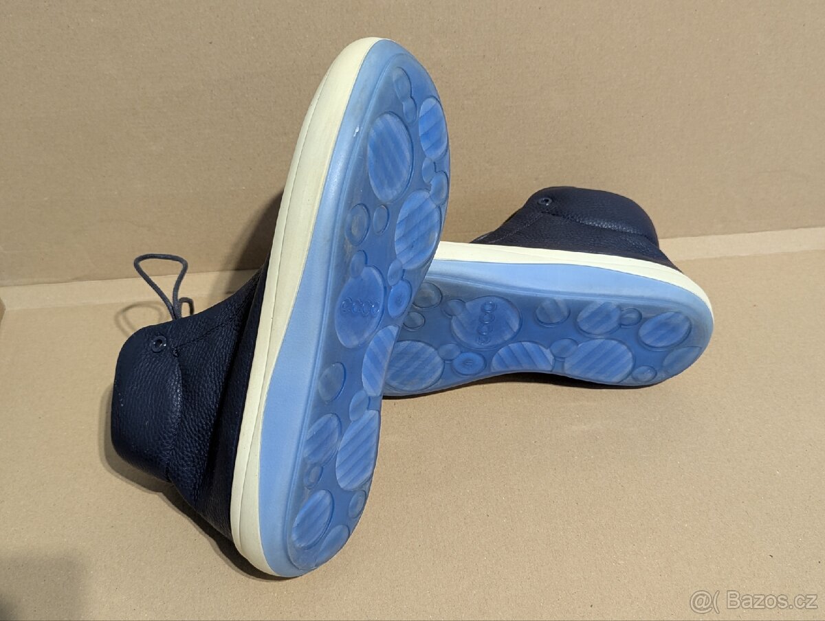 Dámské kotníčkové kožené tenisky Ecco Kinhin - velikost 40 - 7