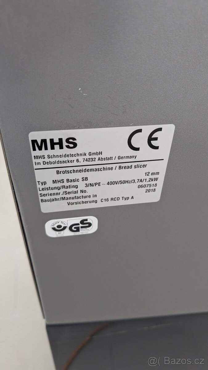Kráječ chleba, vek a knedlíků MHS Basic SB - 7
