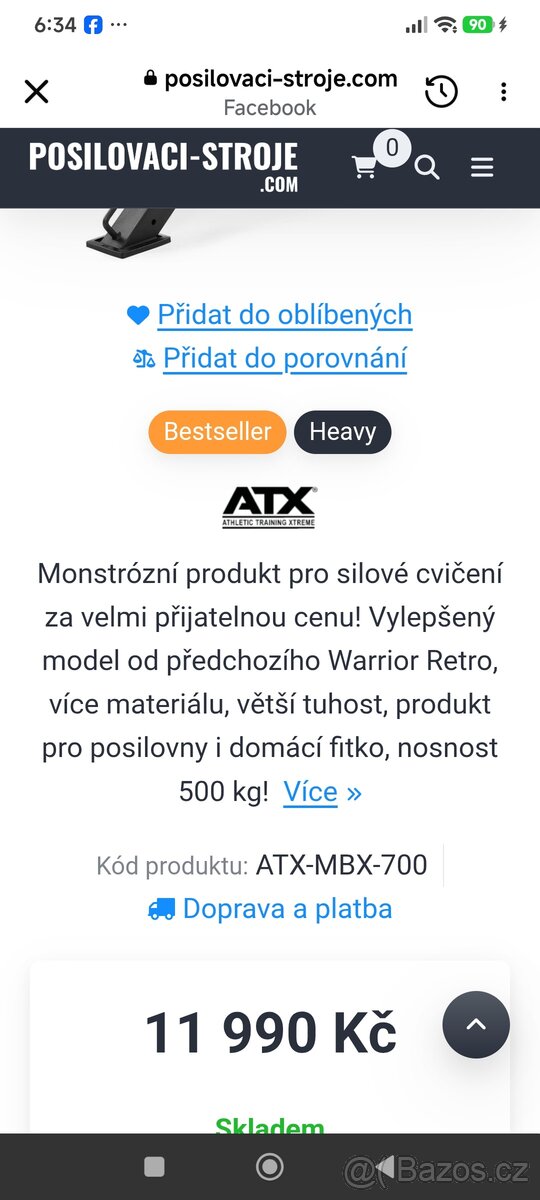 posilovací lavice ATX - 7
