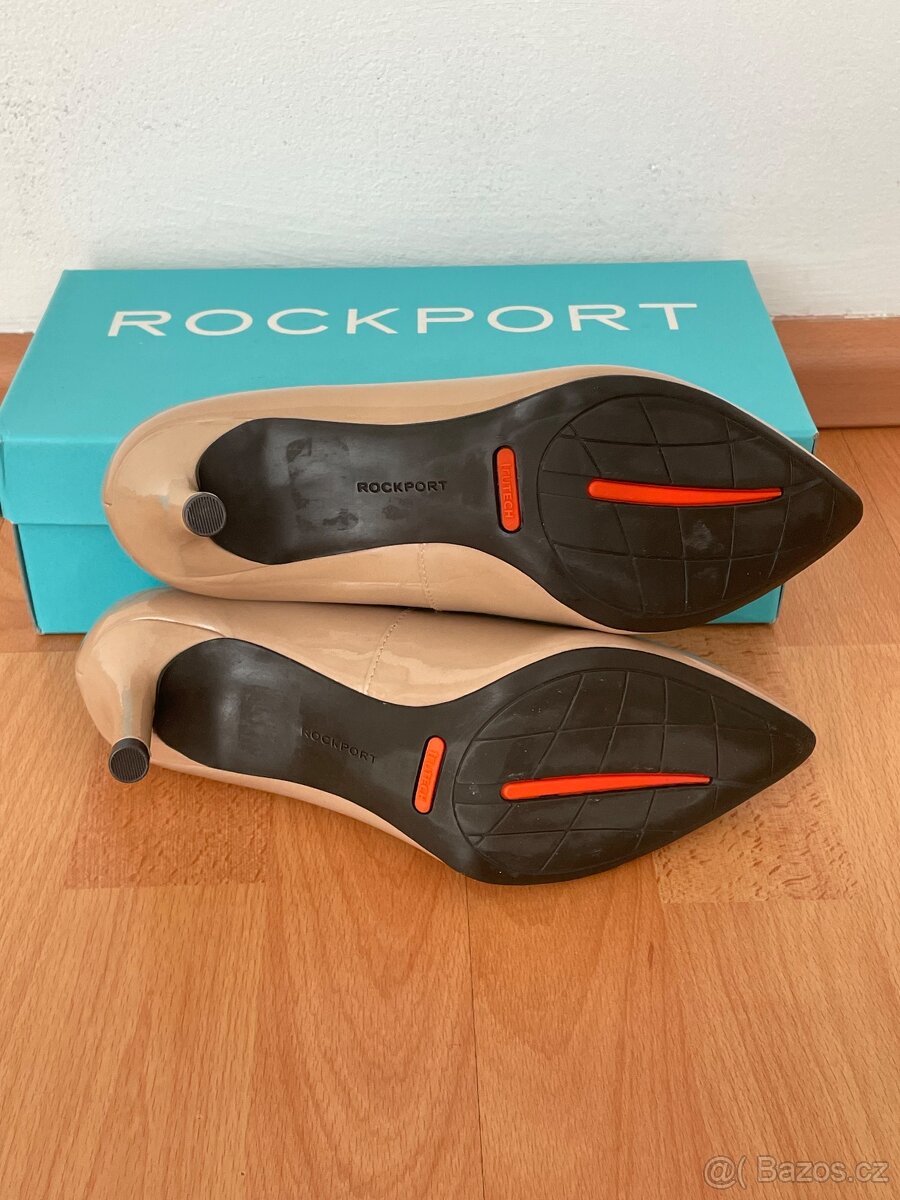 Nové béžové kožené lodičky Rockport vel. 37,5 - 7