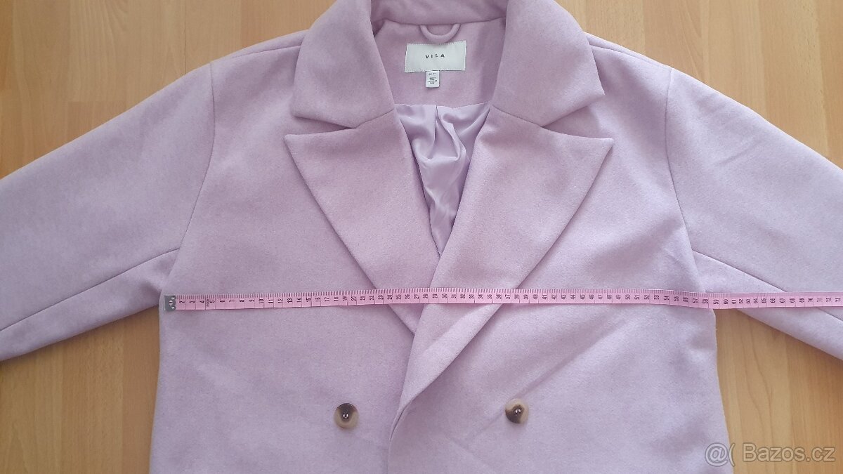 Pastelový kabátek oversize Vila - 7