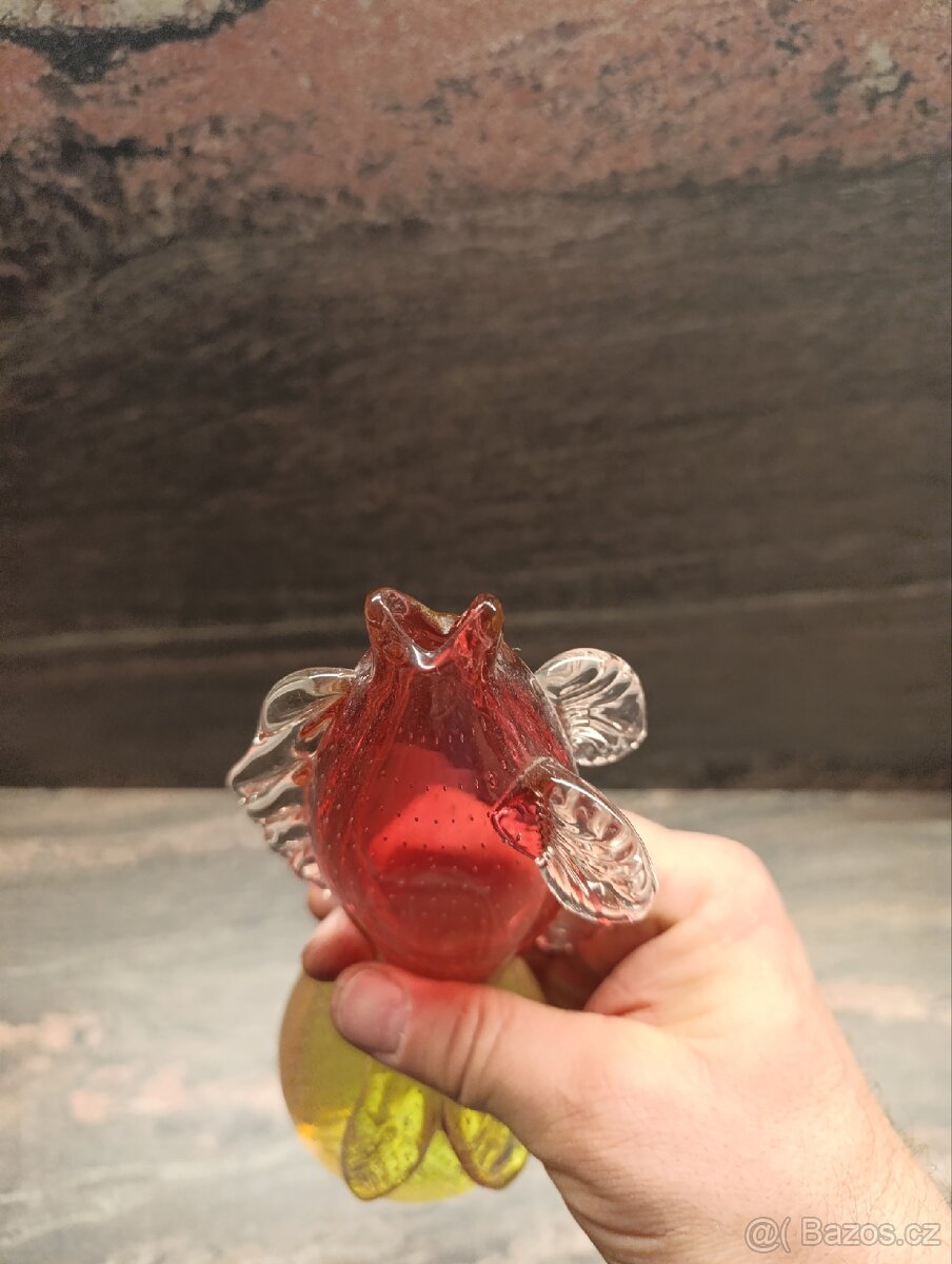 Váza hutní sklo ÚUŘ Praha sklárna Škrdlovice - 7