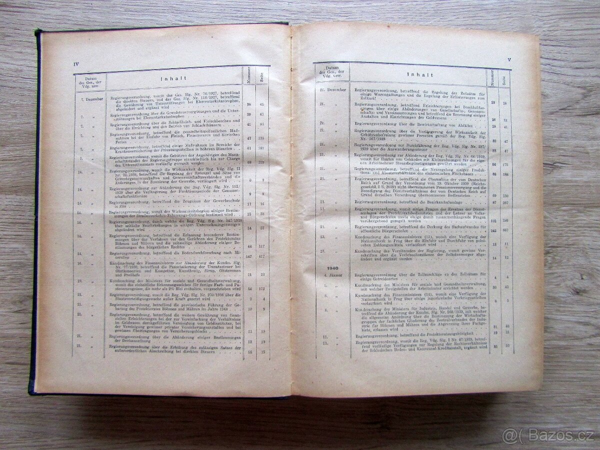 Sbírka zákonů a nařízení 1940 Sammlung se státním znakem - 7