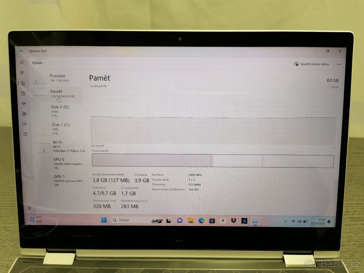 Notebook HP Pavilion x360 - 7