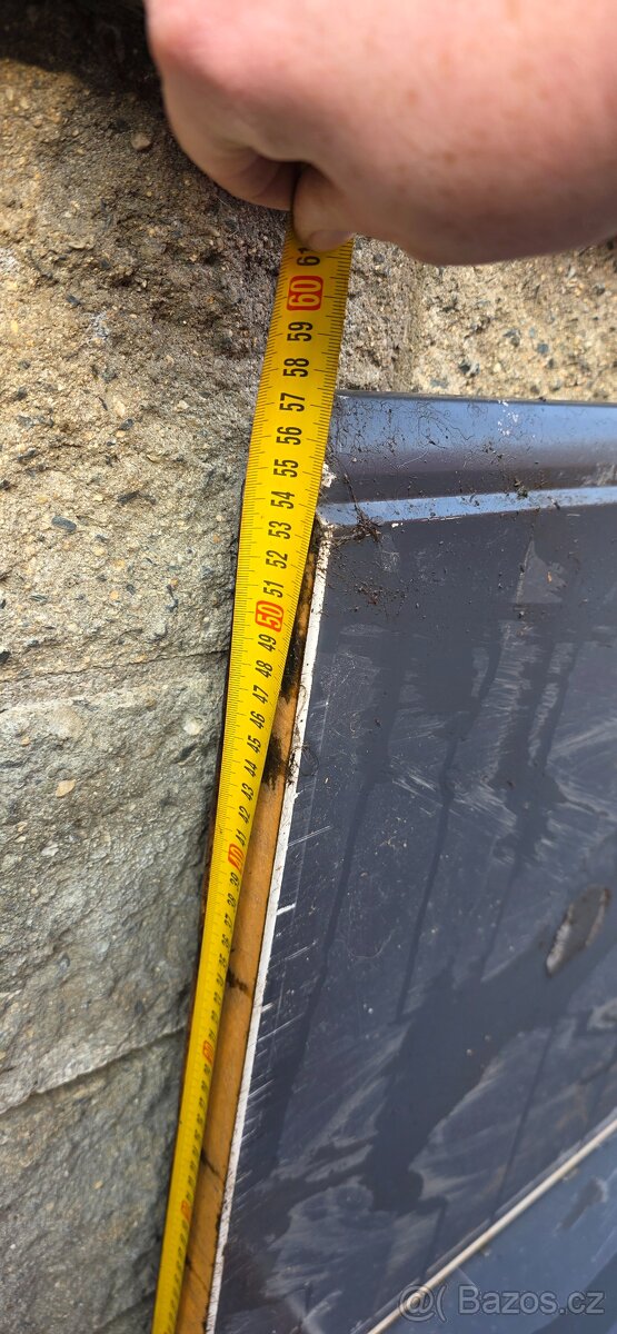 Vratové PUR panely 570cm 4ks / šedé - bílé - 7