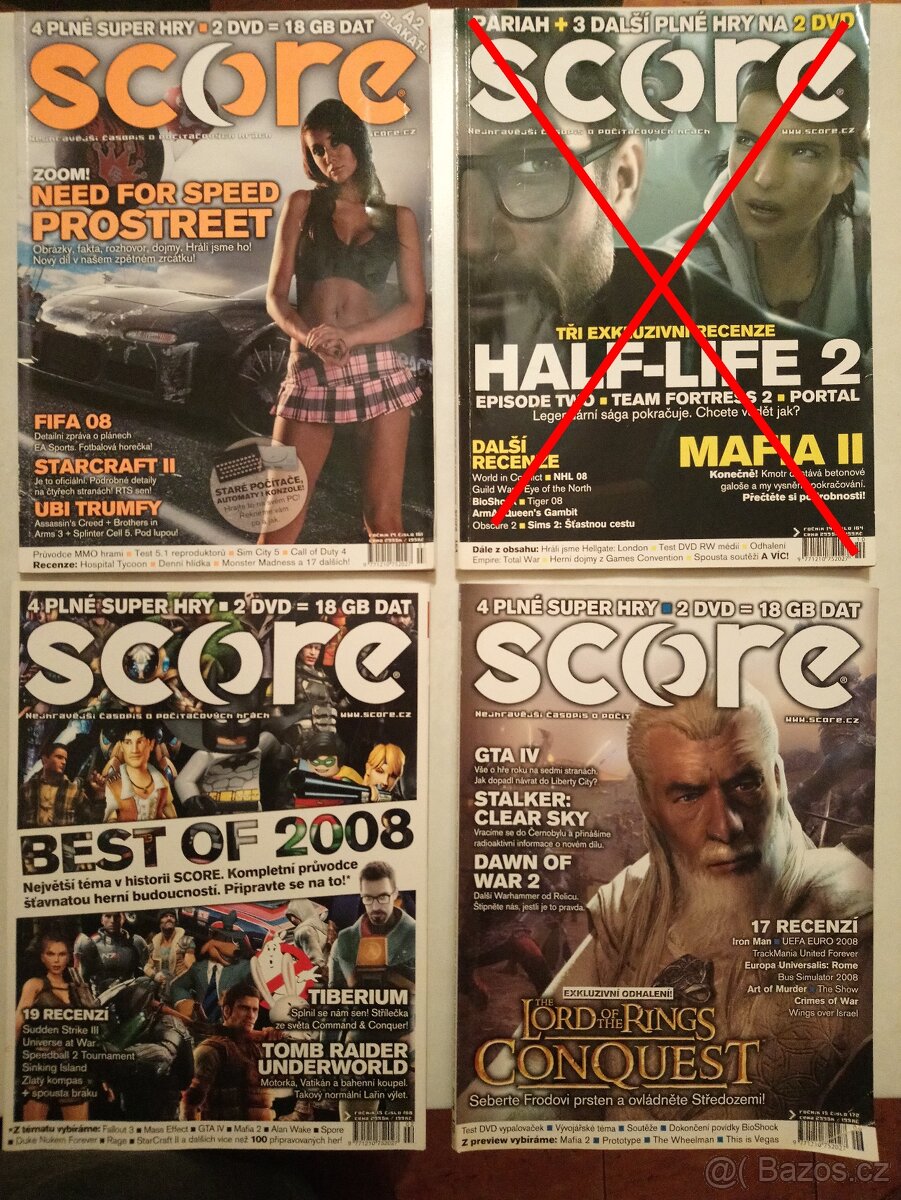Časopisy SCORE č. 3 - 7