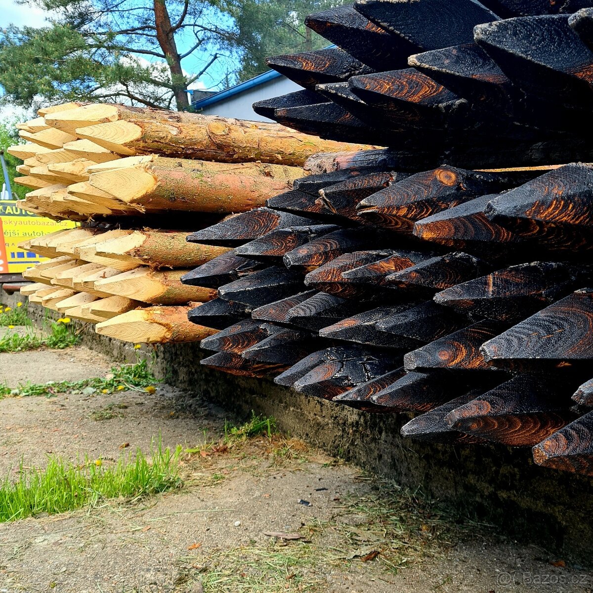 Dřevěné kůly, na ohrady a ploty - 7