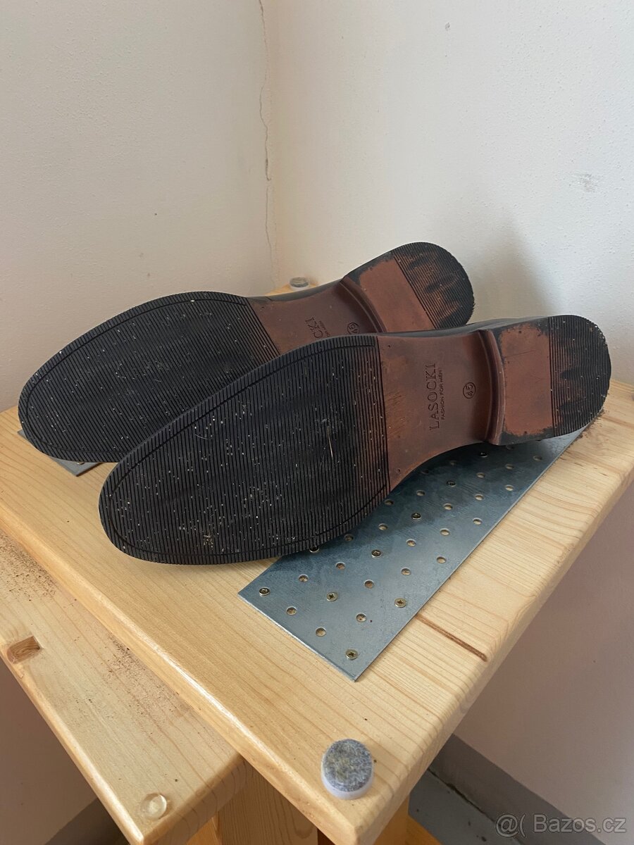 kožené polobotky Lasocki For Men - 7