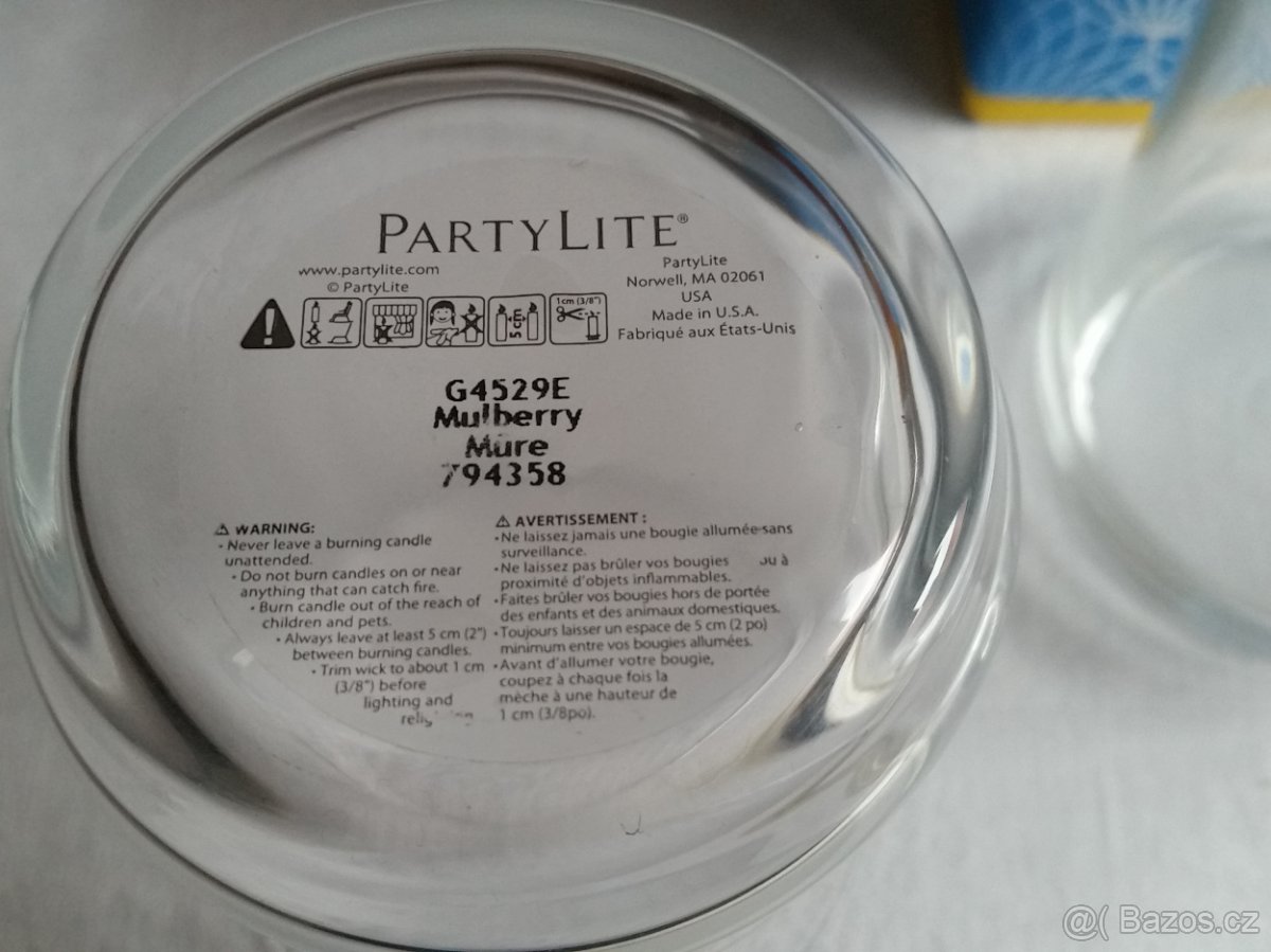 PARTYLITE U.S.A. - sklo - dekorace - svíčka - 7