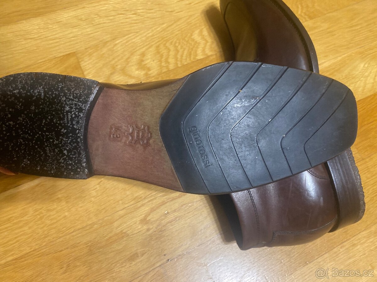 Panské kožené boty Gino Rossi, vel.43. - 7