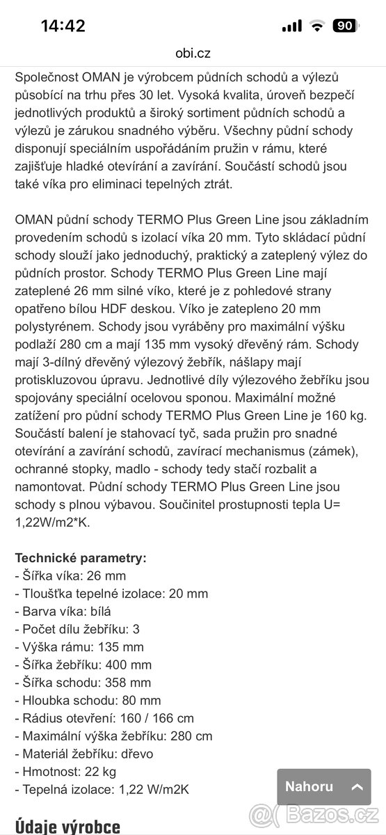 Půdní schody Termo plus green - 7