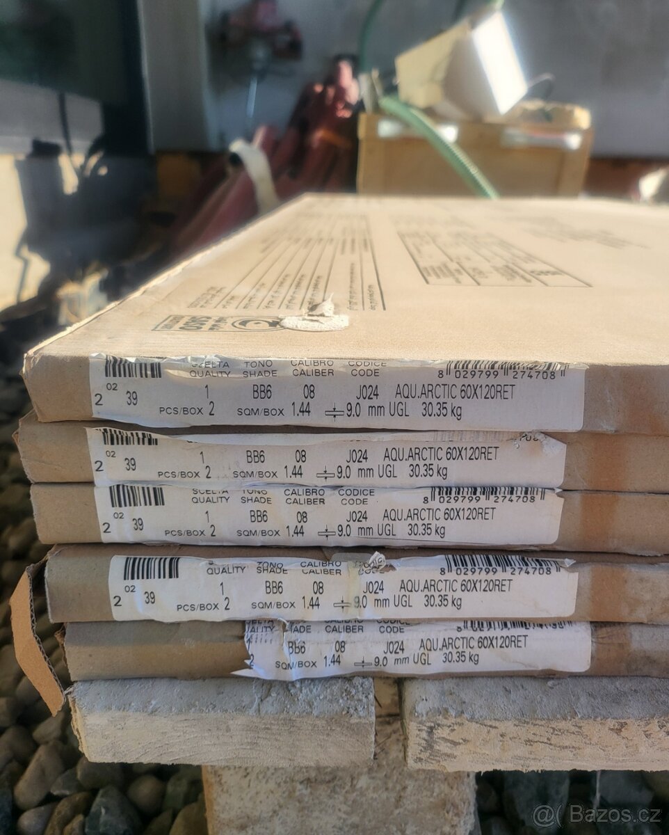 Prodám dlažbu Marca Corona Arkiquartz Arctic 60x120 RT - 7