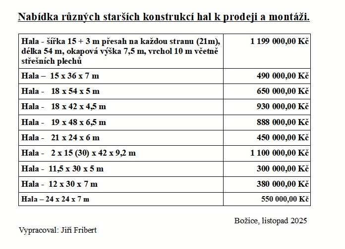 Prodej konstrukce haly - 7