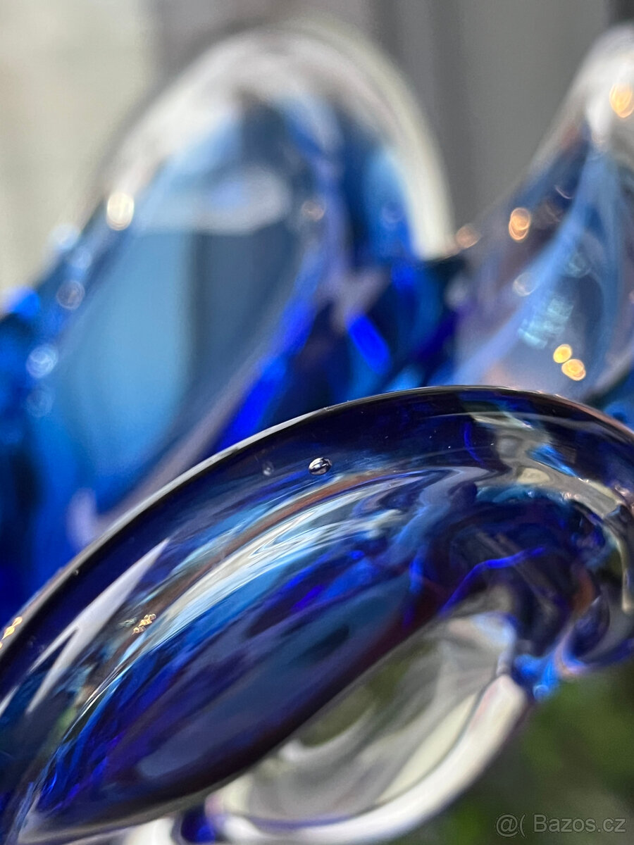 Mísa 25 cm, hutní sklo, Josef Hospodka Chřibská - 7