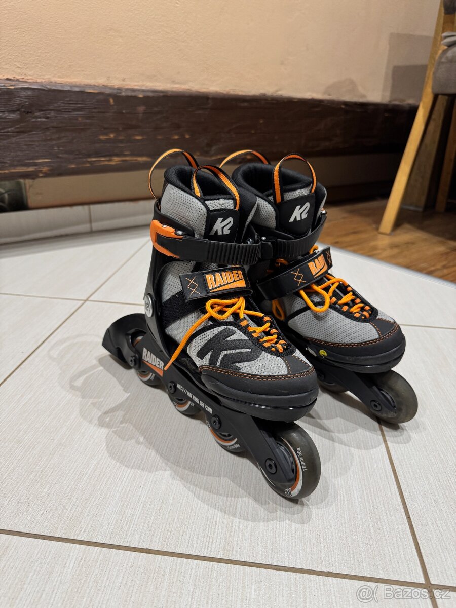 Dětské rostoucí kolečkové inline brusle K2 (2 x) - 7